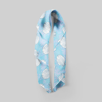 cotton shawl with beach print
